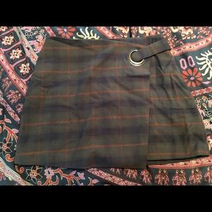Free people plaid skirt